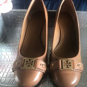 Tan Tory Burch Wedge